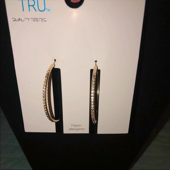 New time and true rhinestone hoops - Picture 1 of 7